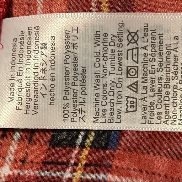 NWT Gorgeous J Crew Red Plaid V Neck Sleeveless Top Medium - Picture 9 of 9